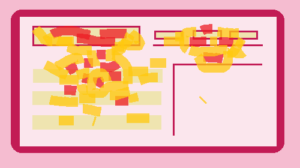 disegno di una move map che mostra le aree a colori caldi